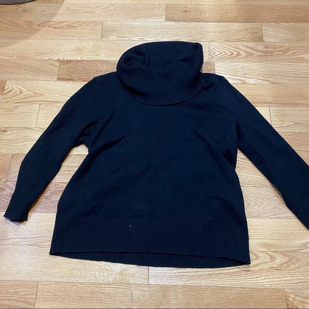 Black cowl neck sweater